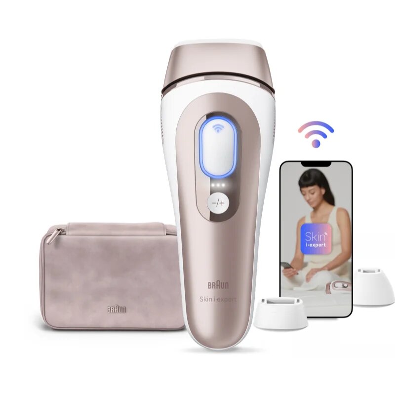 Braun Smart Skin Expert IPL7147 смарт IPL уред за отстраняване на косъмчета за тяло лице бикини зона и подмишници 1 бр.