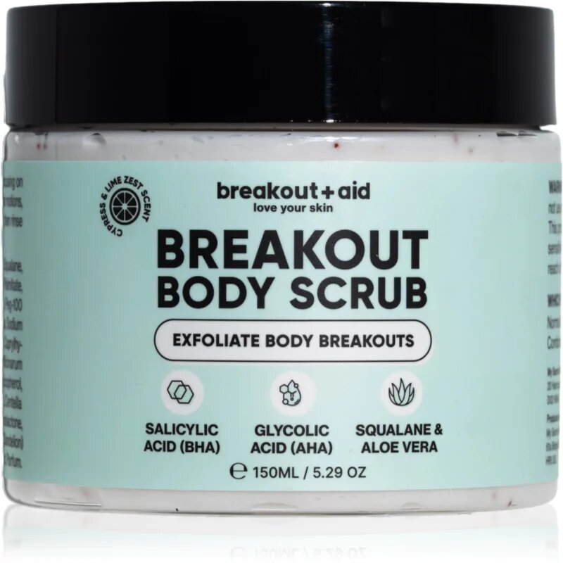 breakout + aid Body Scrub пилинг за тяло против акне 150 мл.