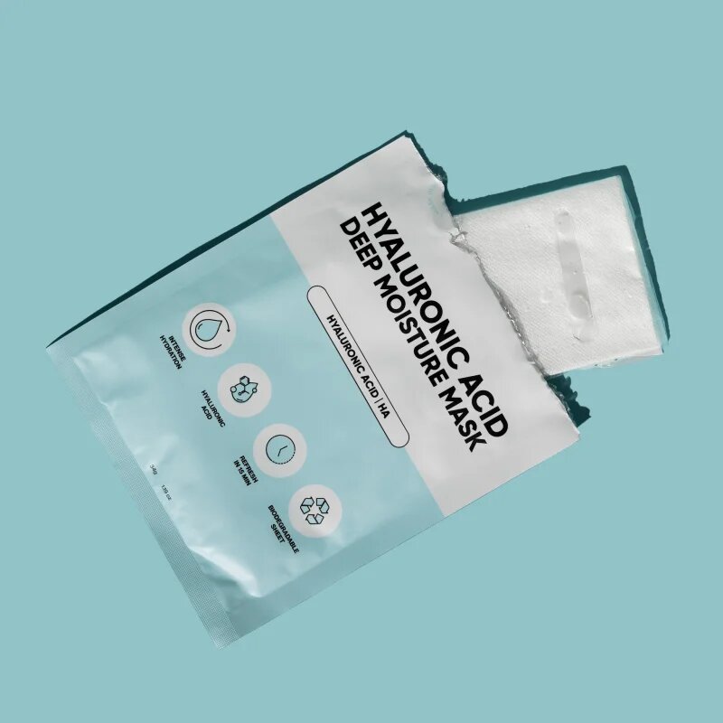 breakout + aid Hyaluronic Acid Deep Moisture Mask хидратираща платнена маска с хиалуронова киселина 34 гр.