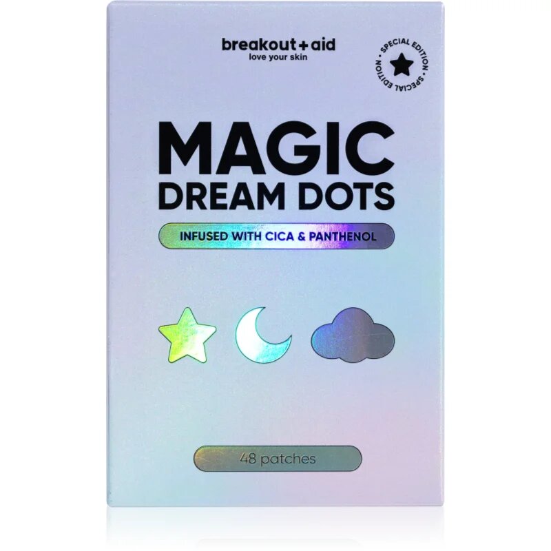 breakout + aid Magic Dream Dots лепенки за проблемна кожа против акне с cica и pathenol 48 бр.