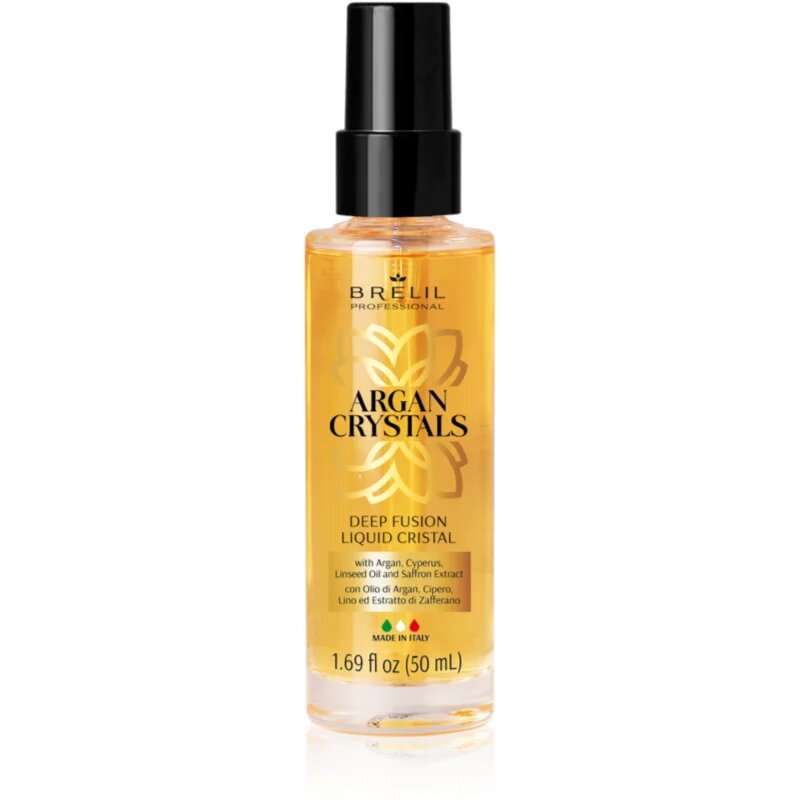 Brelil Professional Cristalli di Argan Extreme Brilliance озаряващи течни кристали за суха коса 50 мл.