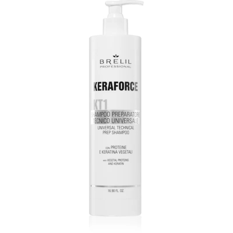 Brelil Professional Keraforce грижа за използване преди нанасянето на шампоан за всички видове коса 500 мл.