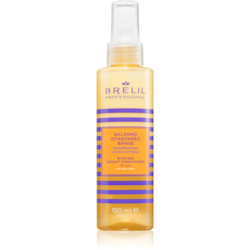 Brelil Professional Solaire BI-Phase Instant Conditioner балсам в спрей без отмиване за коса увредена от слънце хлор и солна вода 150 мл.