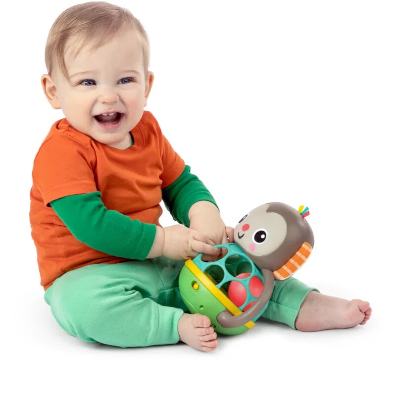Bright Starts Grab & Giggle Monkey™ играчка за подреждане 6 m+ 1 бр.