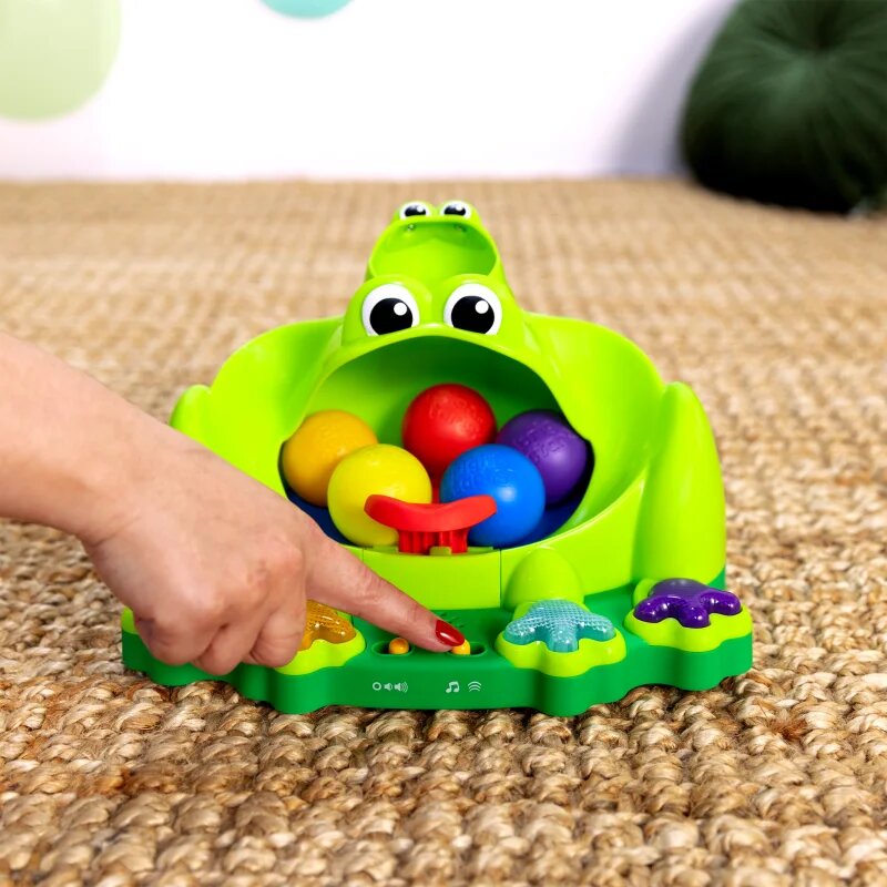 Bright Starts Poppin' Ball Frog играчка за подреждане с мелодия 6 m+ 1 бр.