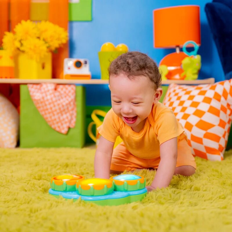 Bright Starts Safari Beats играчка за подреждане с мелодия 3 m+ 1 бр.