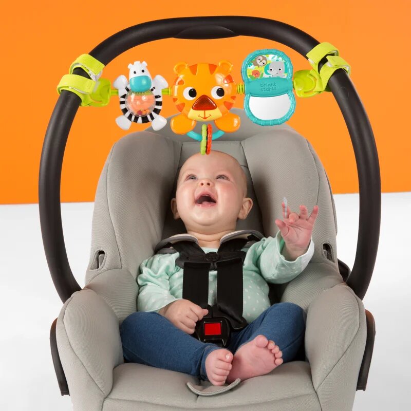 Bright Starts Tiger Bar контрастна играчка за окачане с мелодия 0 m+ 1 бр.
