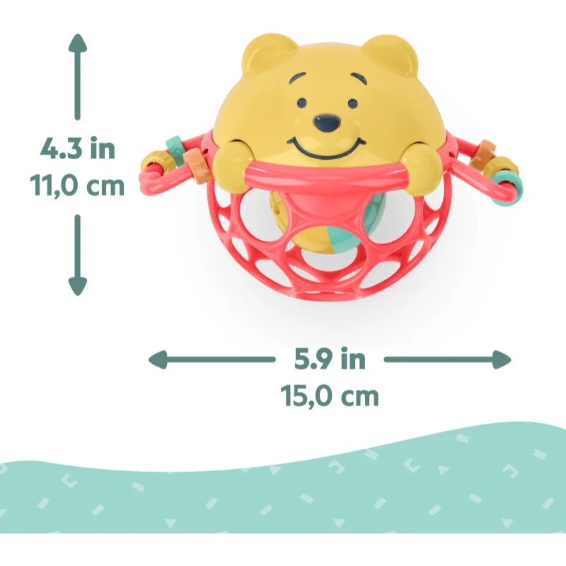 Bright Starts Winnie the Pooh Jingle & Shake Oball дрънкалка 0m+ 1 бр.