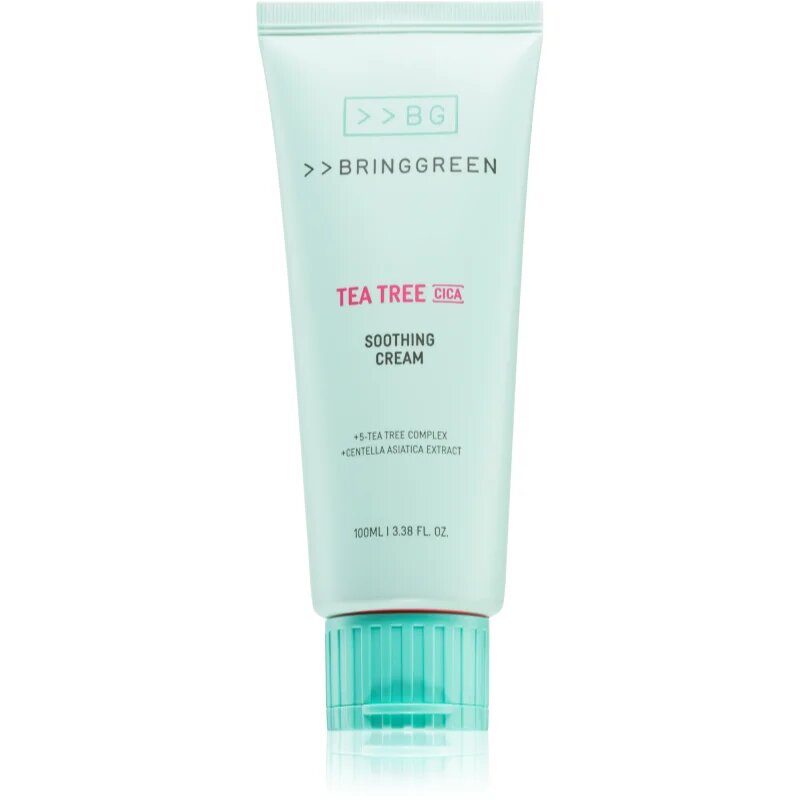 BRINGGREEN Tea Tree Cica Soothing Cream Plus интензивно подхранващ крем с успокояващ ефект 100 мл.