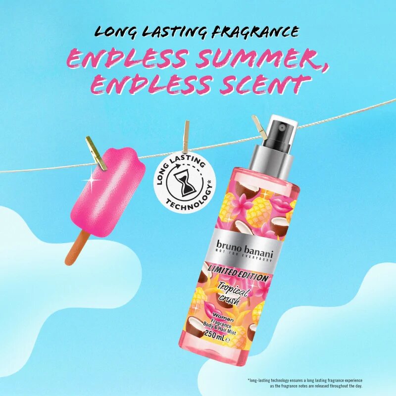 Bruno Banani Limited Edition Tropical Crush парфюмиран спрей за тяло за жени 250 мл.