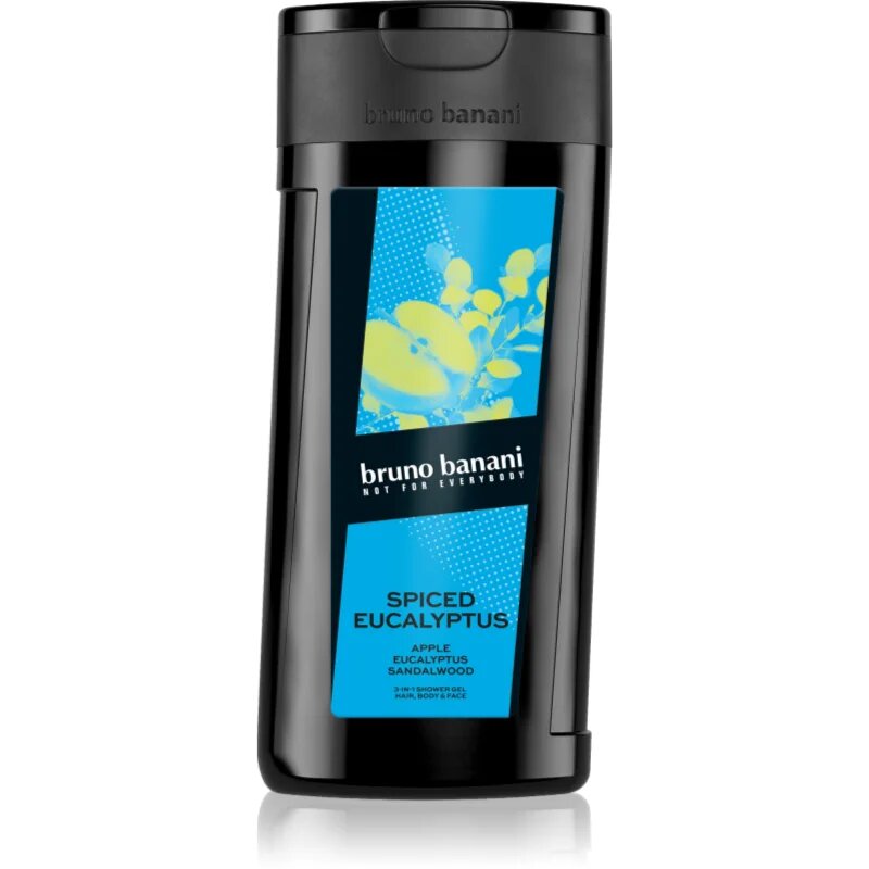 Bruno Banani Spiced Eucalyptus освежаващ душ гел 3 в 1 за мъже 250 мл.