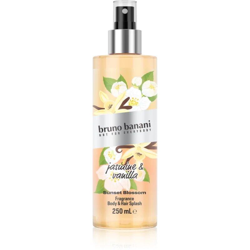Bruno Banani Sunset Blossom Jasmine & Vanilla Парфюмирана мъгла за тяло и коса за жени 250 мл.