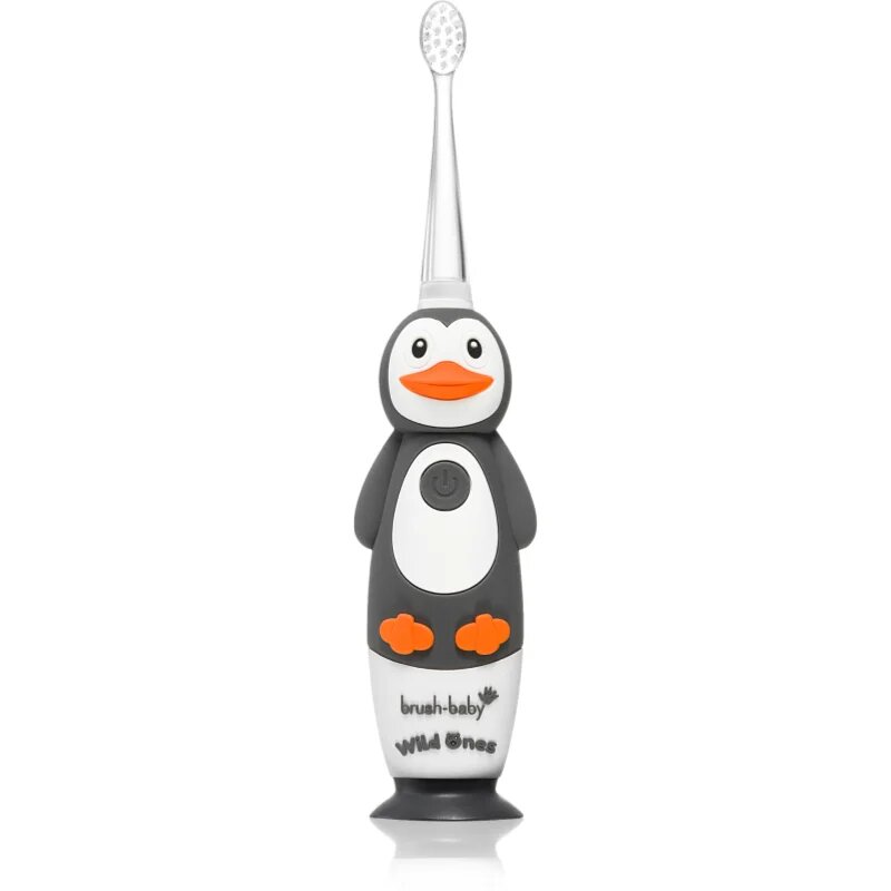 Brush Baby WildOnes WildOne електрическа четка за зъби + 2 резервни глави за деца Penguin 1 бр.