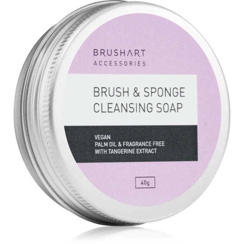 BrushArt Accessories Brush & Sponge cleansing soap почистващ сапун за козметични четки 40 гр.
