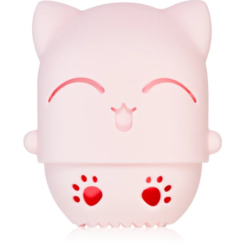 BrushArt Accessories Cutie Cat travel case with make-up sponge гъба за нанасяне на фон дьо тен с калъфка за пътуване
