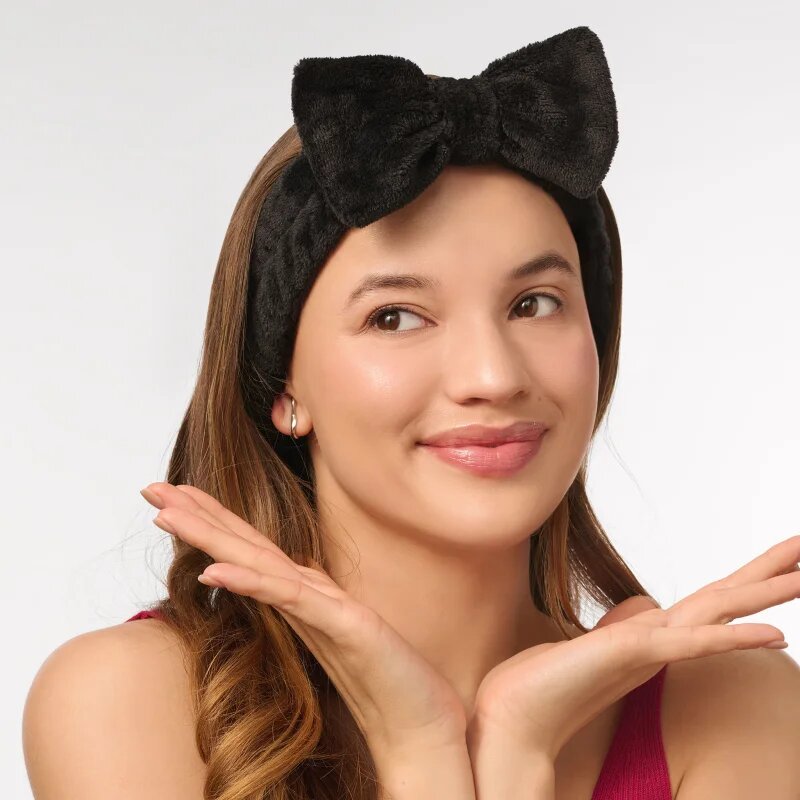 BrushArt Accessories Skincare headband козметична лента за глава Black 1 бр.