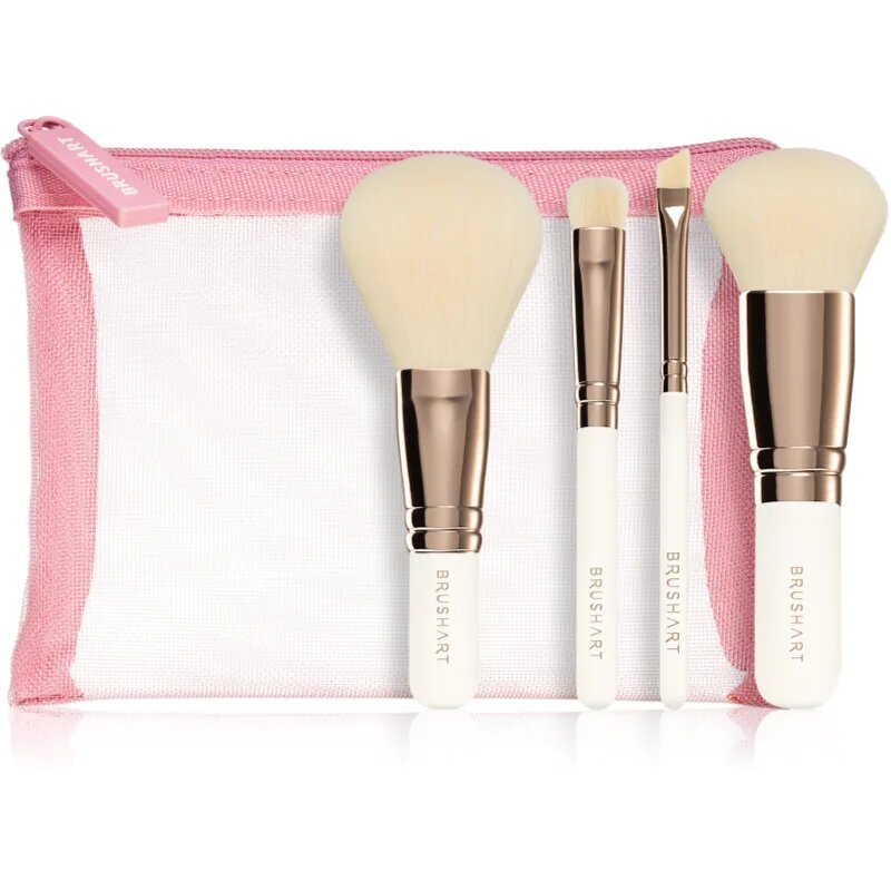 BrushArt Basic On-the-go Glam mini make-up brush set комплект за пътуване с четки и чантичка мини
