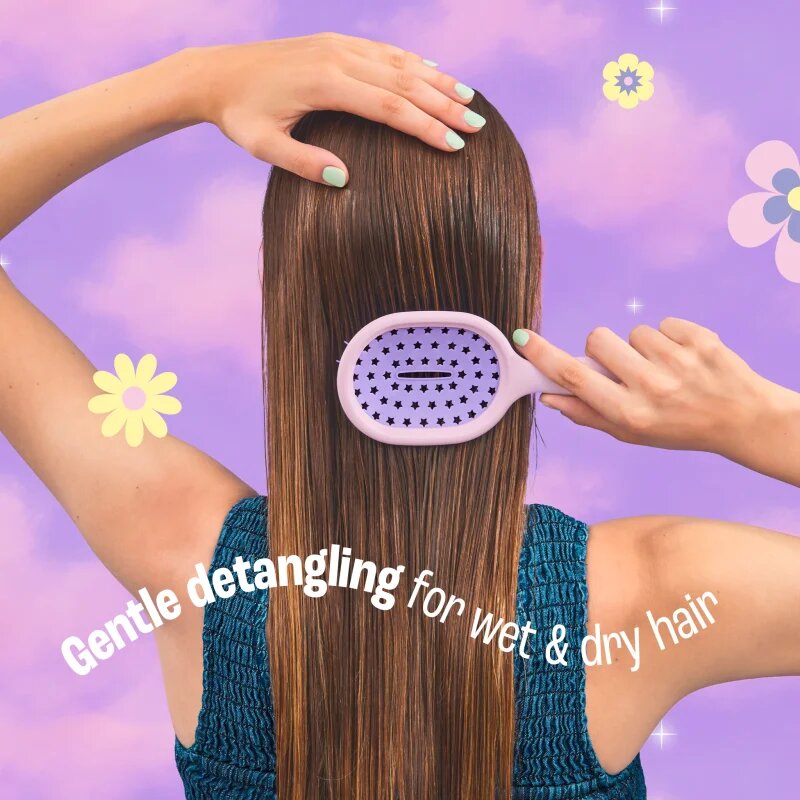 BrushArt Daisy Dreams Detangling hairbrush Четка за коса Pink 1 бр.