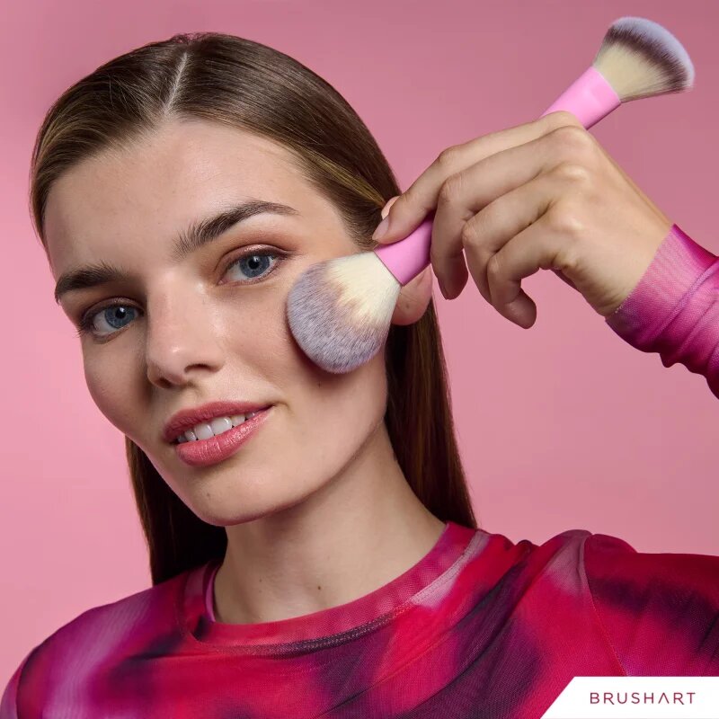 BrushArt Double Duty Blush & Powder brush четка за руж и пудра двустранен 1 бр.