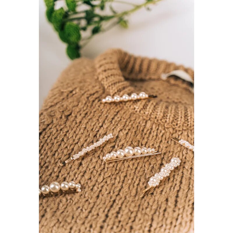 BrushArt Hair Pearl clips фиби за коса 4 бр.