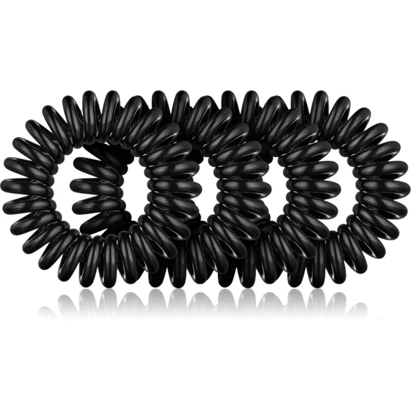 BrushArt Hair Rings ластици за коса Black 4 бр.