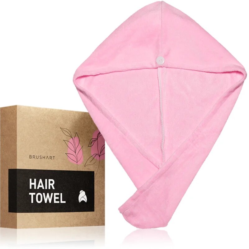 BrushArt Home Salon Hair towel хавлия За коса Pink
