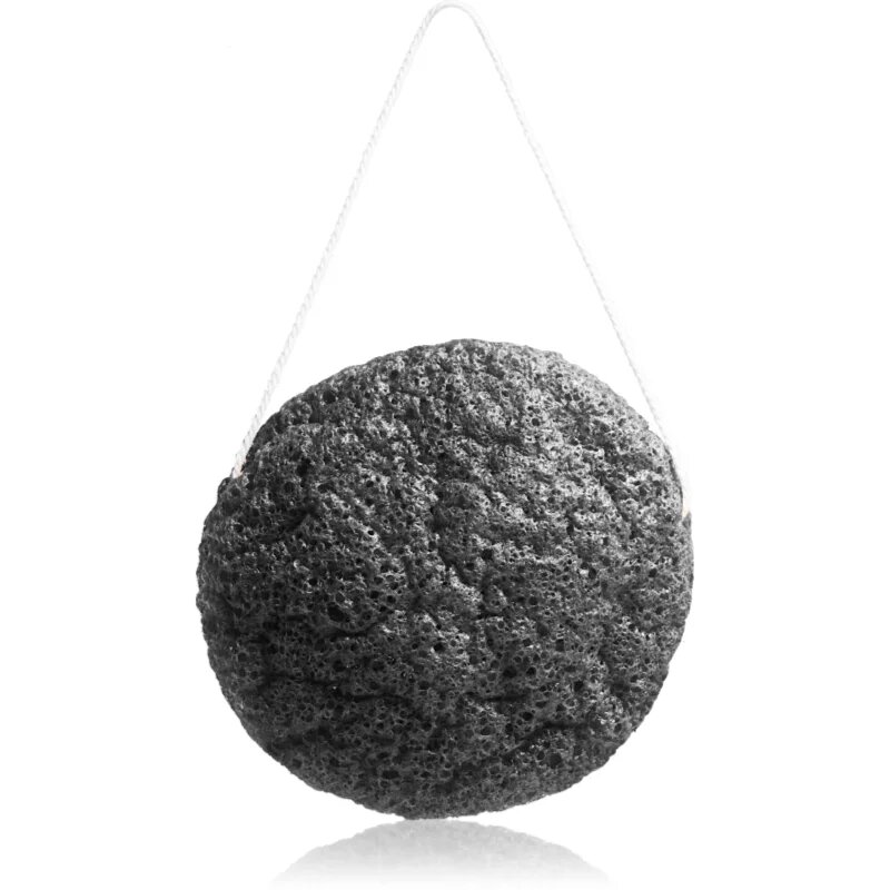 BrushArt Home Salon Konjac sponge нежна ексфолираща гъба за лице Charcoal 5 гр.