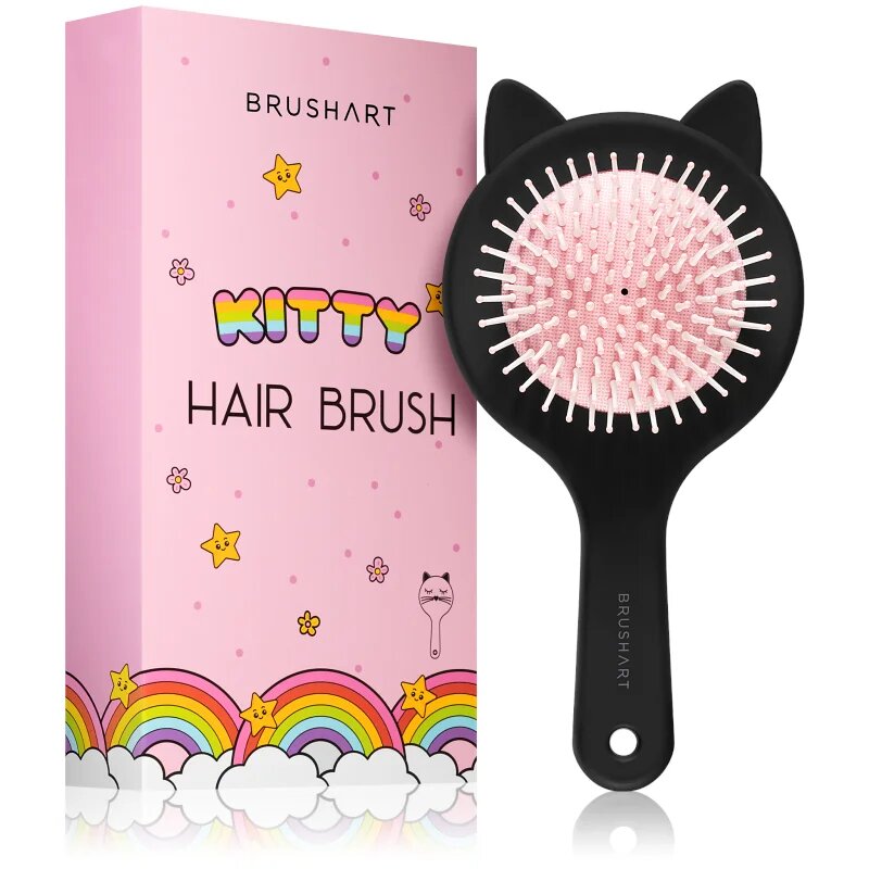 BrushArt KIDS Kitty hair brush Четка за коса за деца Kitty 1 бр.
