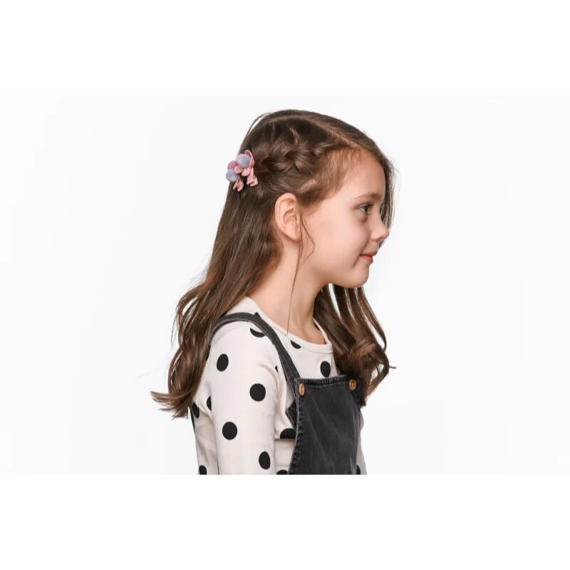 BrushArt KIDS Little princess hair clip set фиби за коса Pink 5 бр.