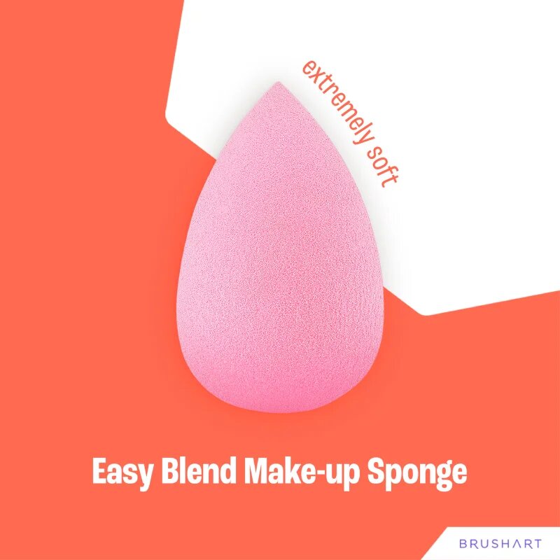 BrushArt Make-up Sponge Easy Blend гъба за фон дьо тен 1 бр.