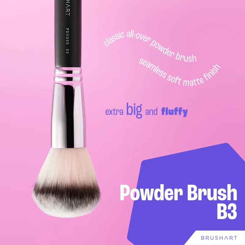 BrushArt Professional B3 Powder brush четка за пудра B3 1 бр.