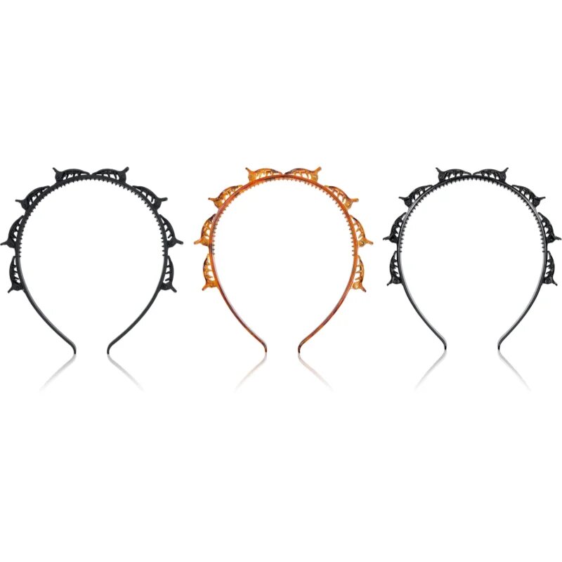 Brushworks Butterfly Clip Headbands лента за глава 3 бр.