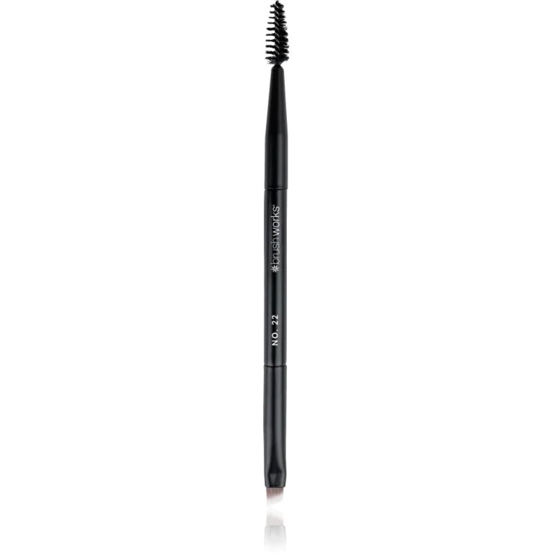 Brushworks Double Ended Brow Brush And Spoolie двустранна четка за вежди NO. 22 1 бр.