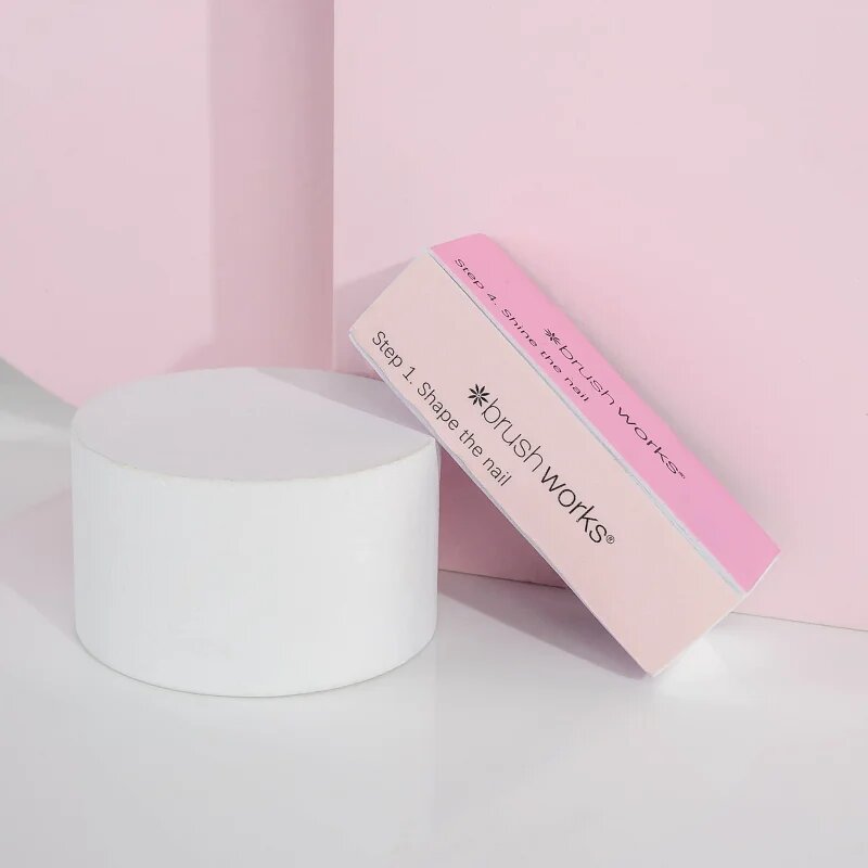 Brushworks Pastel Buffing Blocks четиристранен полиращ блок за нокти