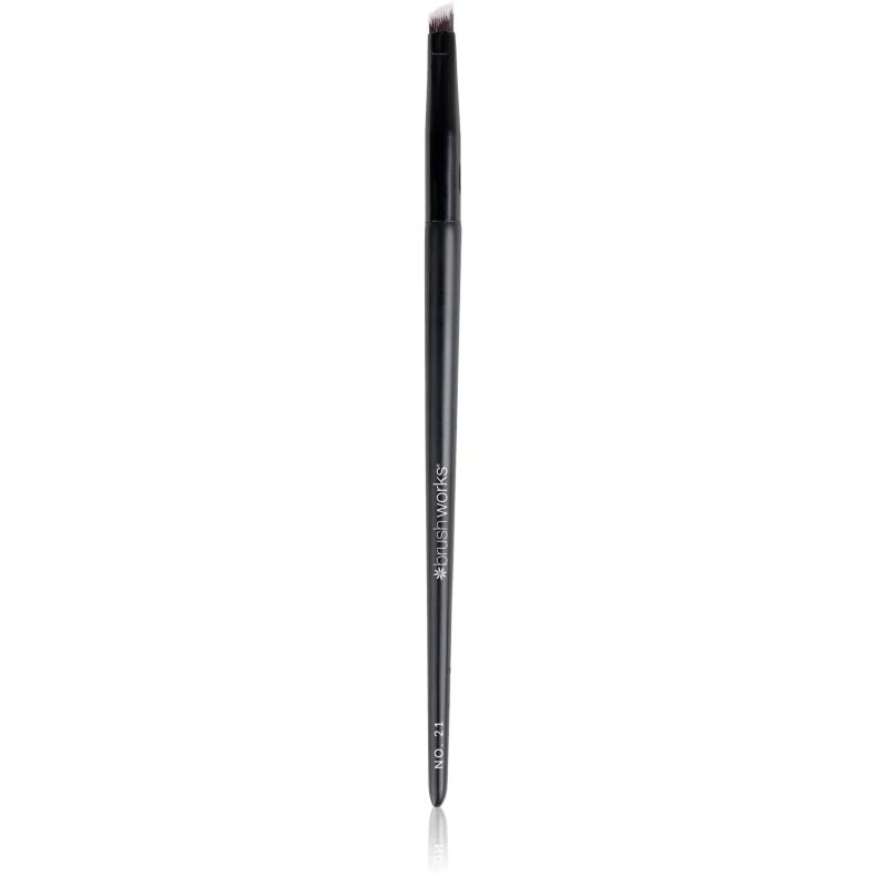 Brushworks Precise Brow скосена четка за вежди тип NO. 21 1 бр.