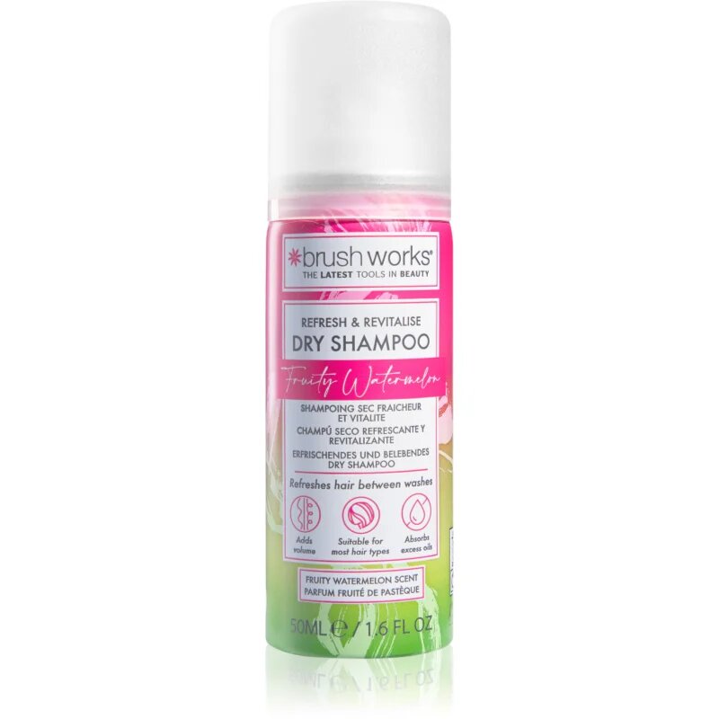 Brushworks Refresh & Revitalise Watermelon Dry Shampoo сух шампоан 50 мл.