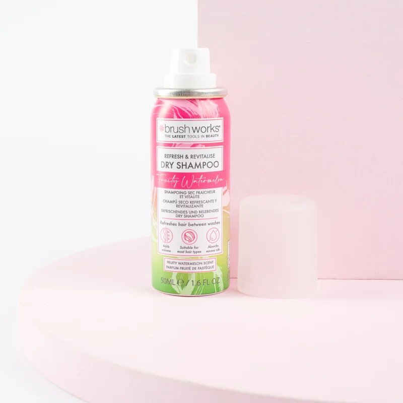 Brushworks Refresh & Revitalise Watermelon Dry Shampoo сух шампоан 50 мл.