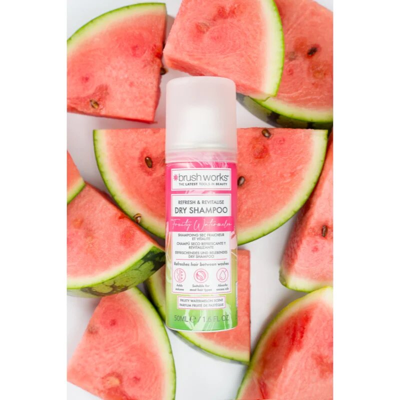 Brushworks Refresh & Revitalise Watermelon Dry Shampoo сух шампоан 50 мл.
