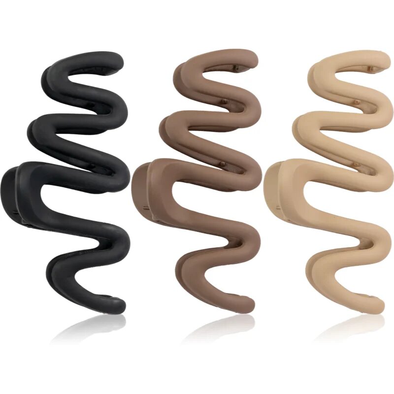 Brushworks Wave Claw Clips щипка за коса 3 бр.