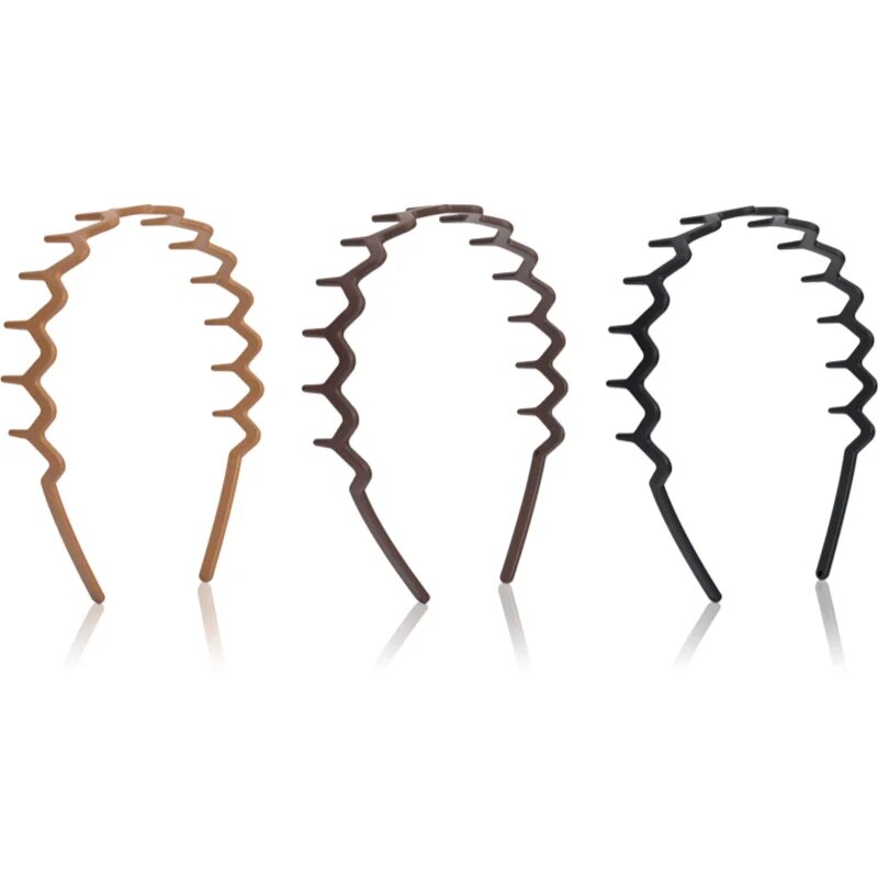 Brushworks Zig Zag Headbands лента за глава 3 бр.