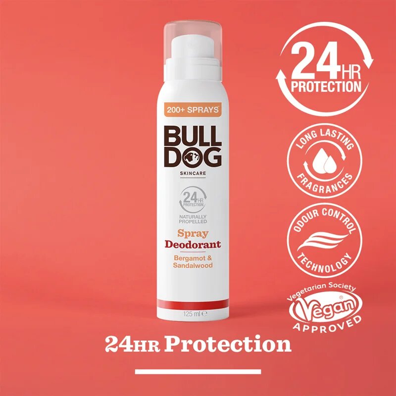 Bulldog Bergamot &Sandalwood Spray Deodorant дезодорант в спрей без алуминий 125 мл.