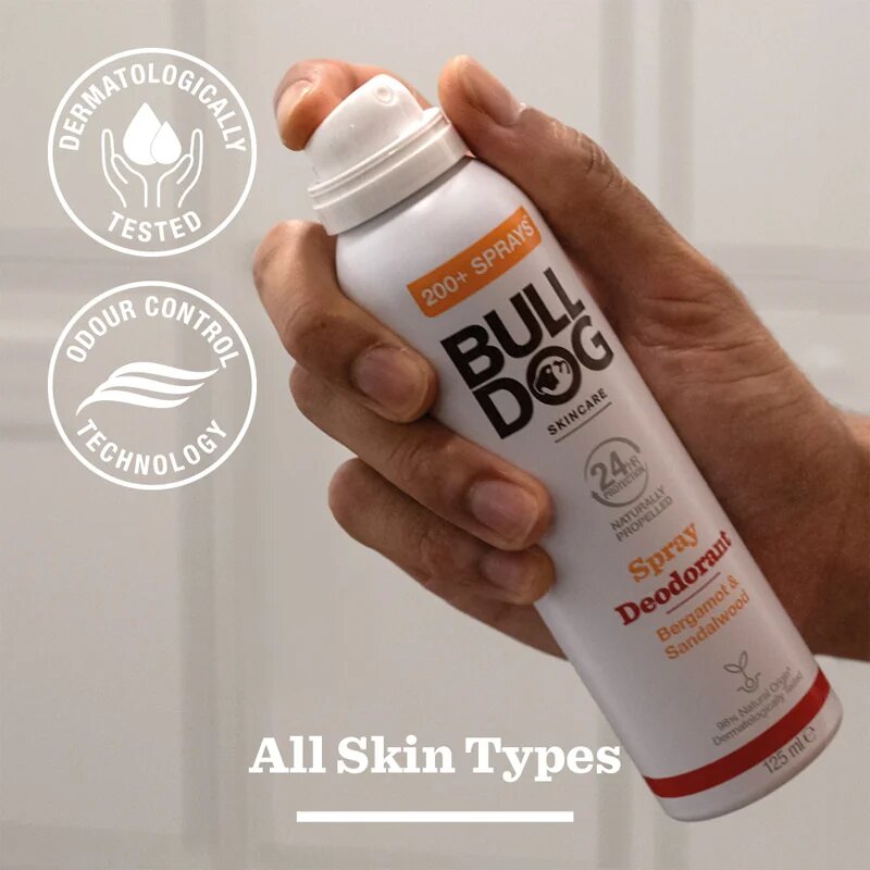 Bulldog Bergamot &Sandalwood Spray Deodorant дезодорант в спрей без алуминий 125 мл.