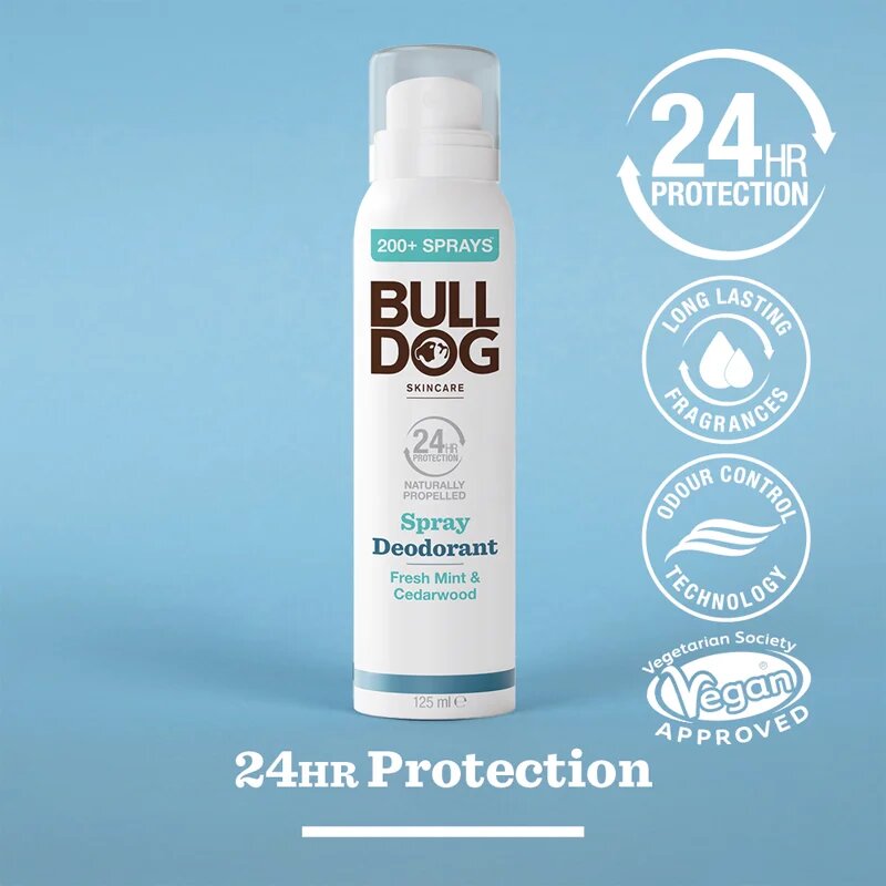 Bulldog Fresh Mint&Cedarwood Spray Deodorant дезодорант в спрей без алуминий 125 мл.