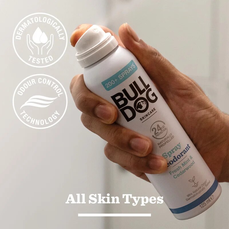Bulldog Fresh Mint&Cedarwood Spray Deodorant дезодорант в спрей без алуминий 125 мл.