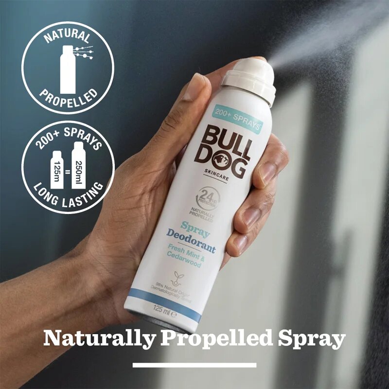 Bulldog Fresh Mint&Cedarwood Spray Deodorant дезодорант в спрей без алуминий 125 мл.