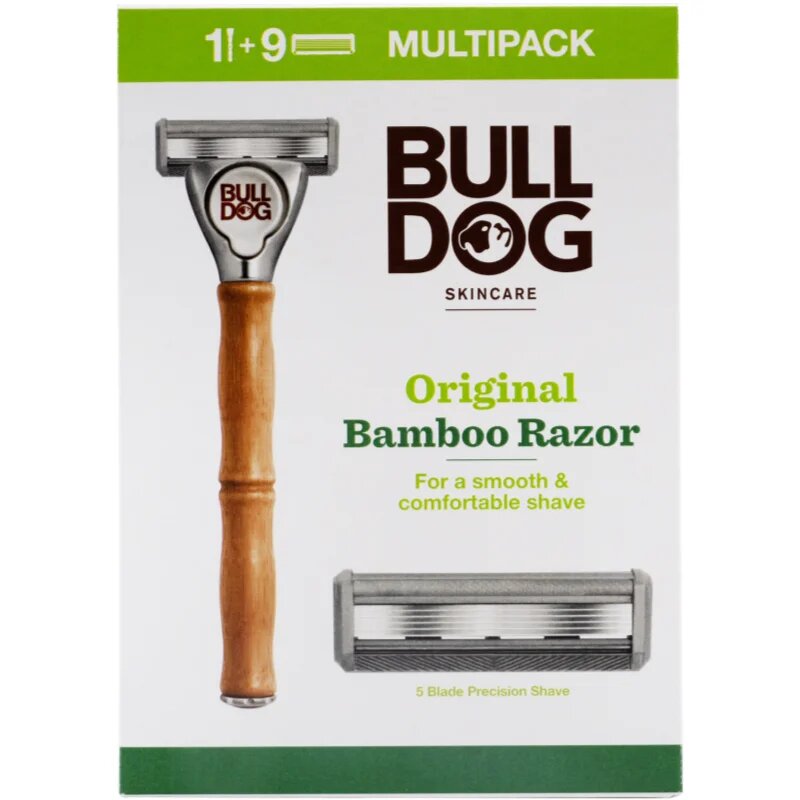 Bulldog Original Bamboo Razor самобръсначка + резервни остриета 9 бр
