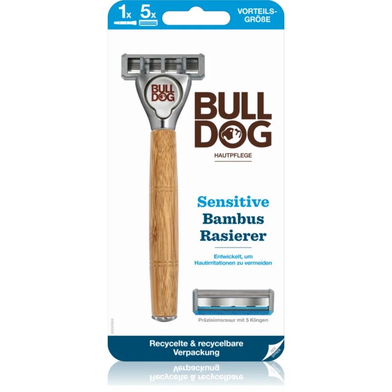 Bulldog Sensitive Bamboo самобръсначка + резервни остриета 1 бр.