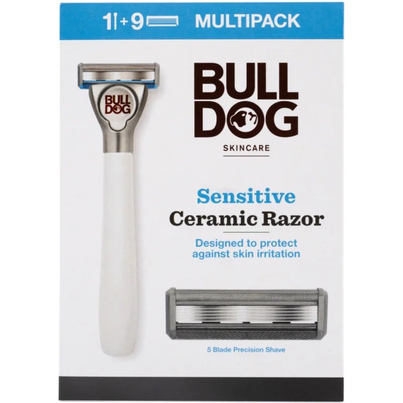 Bulldog Sensitive Ceramic Razor самобръсначка + резервни остриета 9 бр