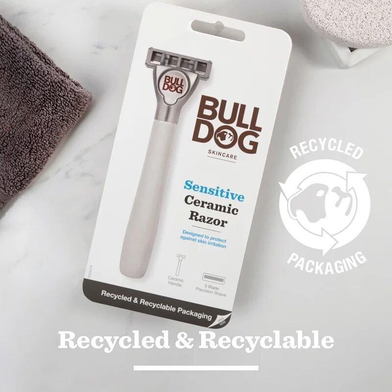 Bulldog Sensitive Ceramic Razor самобръсначка + резервни остриета 9 бр