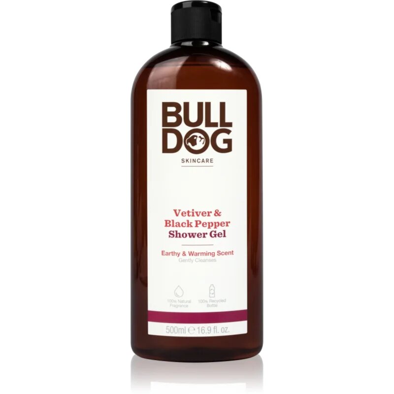 Bulldog Vetiver and Black Pepper душ-гел за мъже 500 мл.